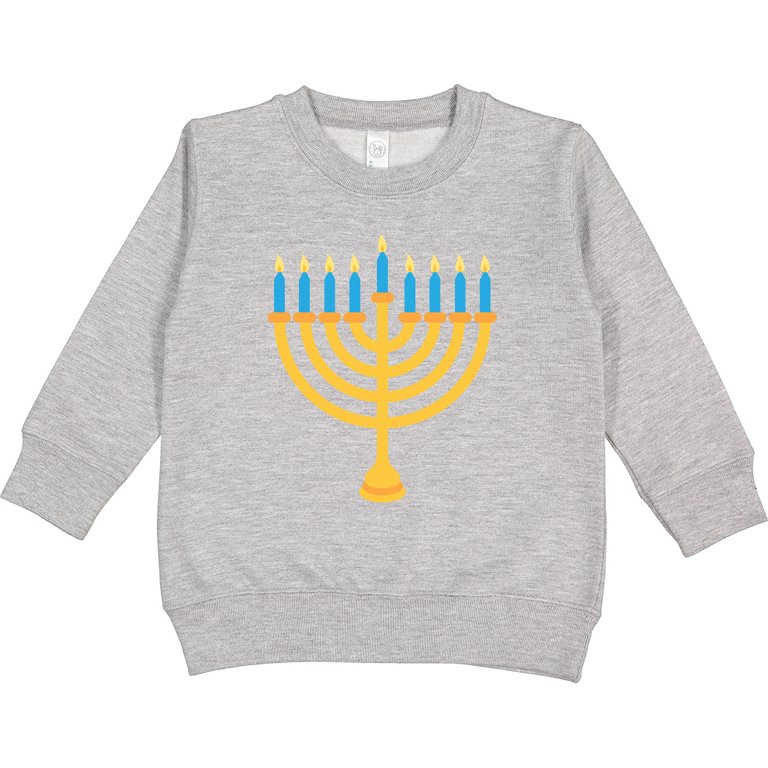 Hanukkah Menorah Toddler Sweatshirt photo 2