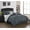 Grey, variant on Nanshing Nexus Pintuck 7-Piece Reversible Comforter Set, Gray