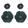 thumbnail image 1 of Pendientes colgantes de flores Laklulu, pendientes bohemios con colgante de pétalos de flores en capas, pendientes de tuerca con personalidad de estilo femenino, 1 of 5