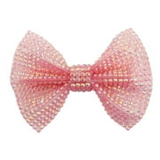 Hairclip / Pink Gem Bown