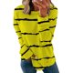 thumbnail image 1 of ICHUANYI Clearance Women Long Sleeves Casual Shirts Printing Round Neck Sweatshirt Pullover Loose Tunic Tops(Yellow, S) ICHUANYI WER2023080905949, 1 of 5
