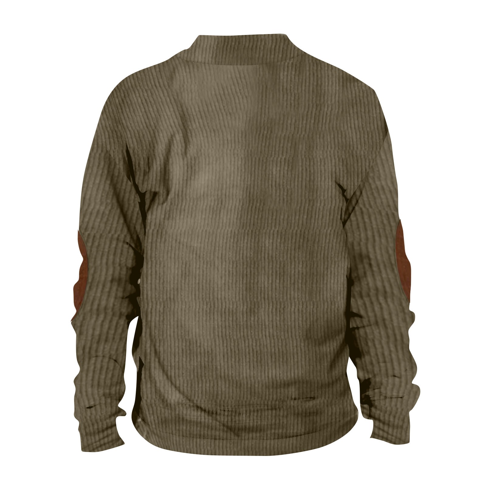  CRNTCEM Mens Long Sleeved Corduory Pullover Sweatshirt