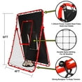thumbnail image 7 of CureCalor Pitch Back Baseball/Softball Rebounder, 6x4Ft Baseball Rebounder Net, Adjustable Angles, 7 of 7