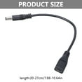 thumbnail image 5 of XISAOK DC5.5x2.5mm Male to Micro USB 5pin Female DC Power Supply Extension Cord 22AWG, 5 of 10