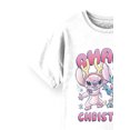 thumbnail image 4 of Stitch Ohana Christmas Girls Graphic Crewneck Short Sleeve T-Shirt, Sizes 4-16, 4 of 4