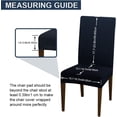thumbnail image 3 of 4 Pcs Dining Chair Slipcover, High Stretch Removable Washable Chair Seat Protector Cover for Home Party Hotel Wedding Ceremony, 3 of 6