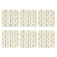 thumbnail image 2 of Gaeub White And Gold Geometry Print 6 Pcs Leather Coasters for Drinks ,Drink Coasters Sets,Drink Table Cup Coasters for Living Room Kitchen Coffee Decor,Square, 2 of 7