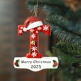 thumbnail image 3 of Personalized Initial Christmas Ornaments 2025 Custom Ornaments with Name, Personalized A-Z 26 Letter Ornament, 3D Acrylic Name Ornament for Christmas Tree, Xmas Gifts for Family Kids Friends T, 3 of 10