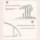 thumbnail image 5 of Hangers Ahorro de Espacio 10 Hangers Espesados de Terciopelo sin Rastro Hangers de Silicona No Domésticos Ganchos de Aleación de Cromo Ahorre Espacio Hangers Circulares, 5 of 6