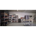 thumbnail image 3 of Ar Shelving 5- Tier Galvanized Steel Heavy Duty Garage Storage Shelving Unit with HDF Rack (47 in. W x 71 in. H x 20 in. D), 3 of 26