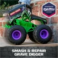 thumbnail image 3 of Monster Jam, Official Smash & Bash Grave Digger Remote Control Indoor & Outdoor Vehicle, 3 of 6