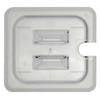 Cold Pan Cover - Cold Food Pans Notched Cover With Handle Sixth Size
