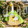 thumbnail image 5 of Porch Goose Outfits Raincoat Style Shaped Clothes, Waterproof Vinyl Attire for 23in Goose Statue, Courtyard Holiday Set for Spring Showers, Functional and Funny Outdoor Decor, 5 of 5