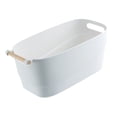 thumbnail image 4 of Cestas de Almacenamiento Yuyangstore Prácticas Blancas con Asa Organizador de Cocina Plástico Apilables, 4 of 8