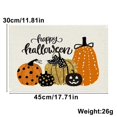thumbnail image 2 of 4PCS Halloween Placemats  Ghost Skeleton Spooky Pumpkins Halloween Table Place Mats Set  Seasonal Kitchen Dinning Halloween Table Decor for Dining Table  Pumpkins Halloween Decorations In, 2 of 8