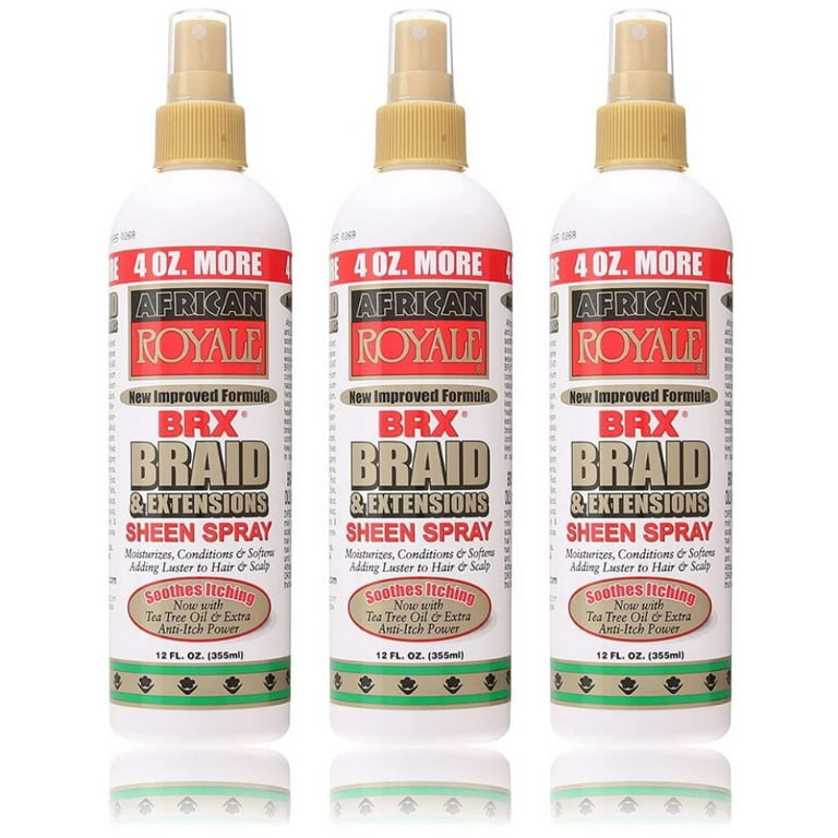 CodYinFI BRX Braid and Extensions Sheen Spray 12 oz Pack of 3
