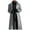 Grey, variant on QHFBli Mens Trench Coat Men Gothic Halloween War Robe Solid Color Cardigan Button Leather Long Windbreaker European And Stereoscopic