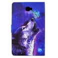thumbnail image 3 of SaniMore for Samsung Galaxy Tab A 10.1 inch SM-T580/T585 Case, PU Leather Wallet Flip Case Auto Wake/Sleep Card Slots Multiple Viewing Angles Full Wrap Protective Fashion Case, Wolf, 3 of 7