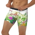 thumbnail image 3 of Rateoe Plants and Insects Print Men’s Underwear Boxer Briefs Soft Comfortable Underwear Boxer Briefs, Long Leg Briefs,Anti-chafing Boxer Briefs, 3 of 7
