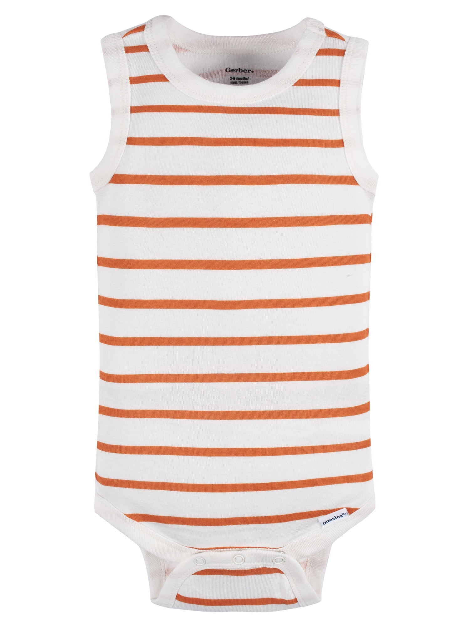 Gerber Baby Boys or Girls Casual Sleeveless Bodysuits, 5-Pack, Sizes 0/3 Months- 24 Months