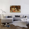 thumbnail image 2 of ARTCANVAS Squirrel Hamster Basket Mushrooms Fruit Flowers Monkey Caught Stealing Fruit By Dog Canvas Art Print by Jan Van Kessel Younger - Size: 40" x 26" (0.75" Deep), 2 of 9