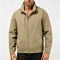 thumbnail image 4 of Jackets for Men, Men's Stand Collar Lightweight Casual Summer Jackets, Zip Front, Lightweight Multiple Pockets, Daily Wear Outdoor, 4 of 5