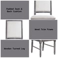 thumbnail image 2 of Leventis Cream Linen & Weathered Gray Finish Side Chair (Set of 2), 2 of 6