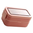 thumbnail image 5 of Modern Japanese Styles Meal Preps Box 2 Layer Insulated Compartments Sturdy Dishwasher Safe Carry Handle, 5 of 8
