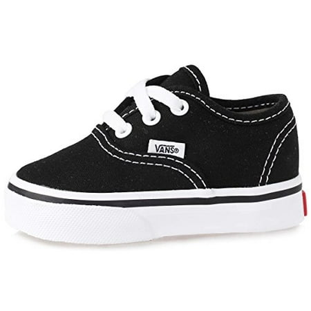 Vans VN-0ED9BLK : Unisex Authentic Sneakers Black Toddler (7.5 M US