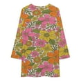 thumbnail image 3 of Retro 70s Hippie Flower Loose Dress Evening Dress Summer Dresses for Women Luxury Dress Long Sleeved Dress, 3 of 4