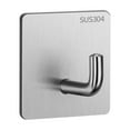 thumbnail image 2 of Xingzhi Stainless Steel Wall Hook Hanger Adhesive Hanging Shelf Towel Storage Rack Key Robe Load-bearing Holder Sticky, 2 of 6