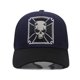 thumbnail image 2 of Gorra de béisbol de algodón Trucker con diseño bordado de calavera, 2 of 2