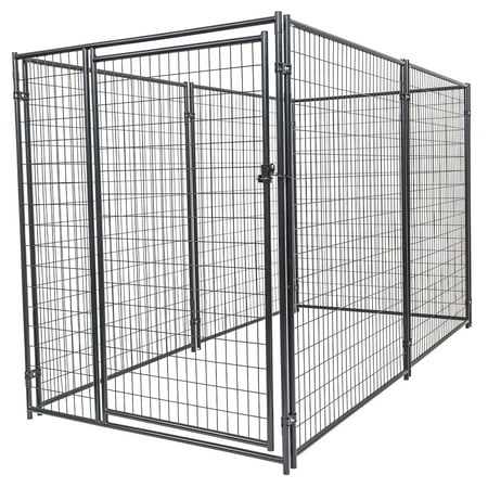 Lucky Dog Large Modular Welded Wire Box Indoor Outdoor Dog Kennel, 10x5x6