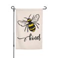 thumbnail image 1 of JOOCAR Bee Kind Spring Summer Garden Flag Vertical Double Sided Burlap Yard Lawn Patio Outdoor Decoration 12 x 18 Inches, 1 of 6