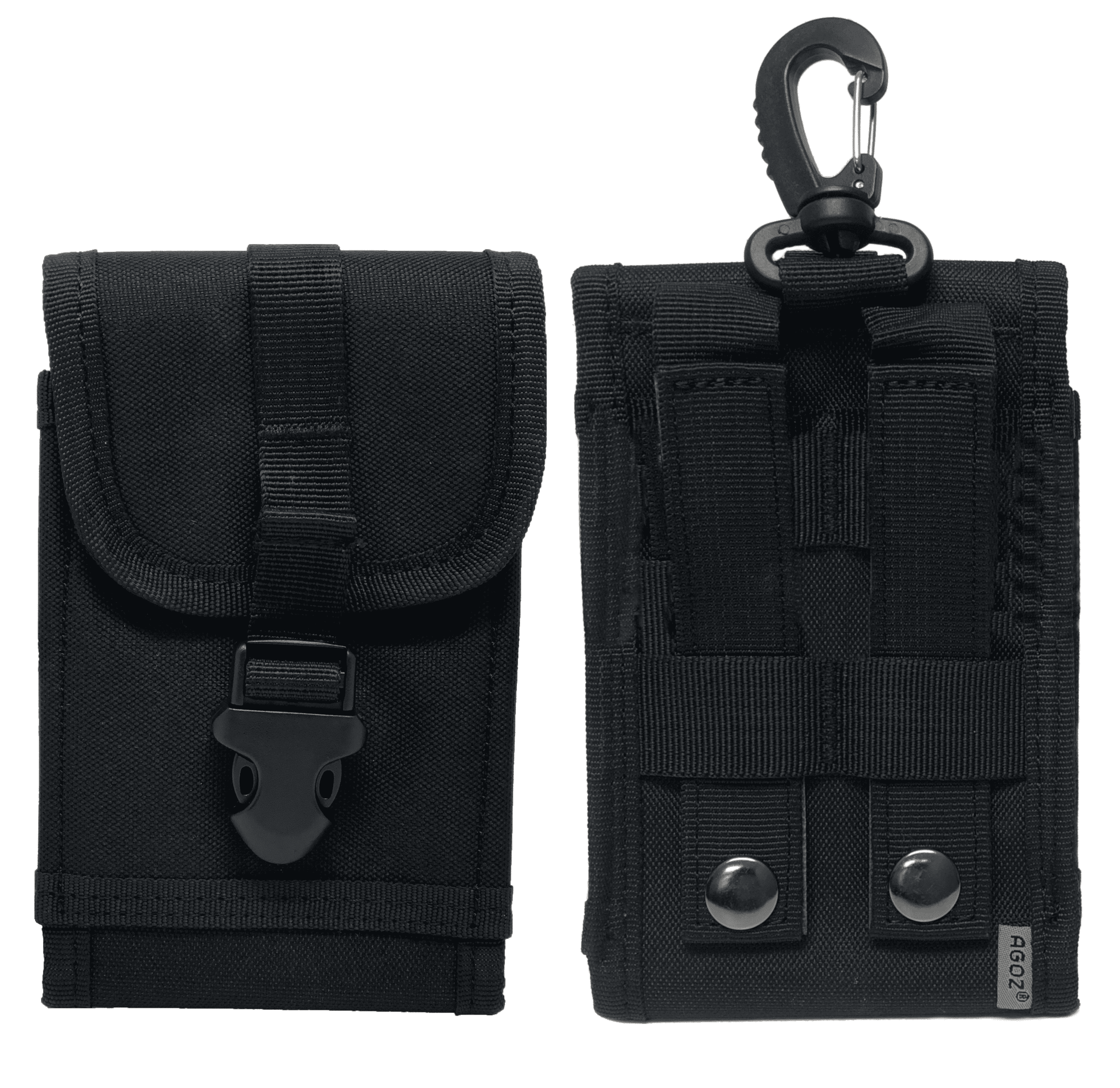AGOZ Premium Outdoor MOLLE Tactical Military Cell Phone Vertical Case Army Holster Pouch with
