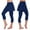 Navy, variant on AOOCHASLIY Fall Clearance Pants Women's Casual Durable Skirt Leggings Tennis Pants Sports Fitness Cropped Culottes