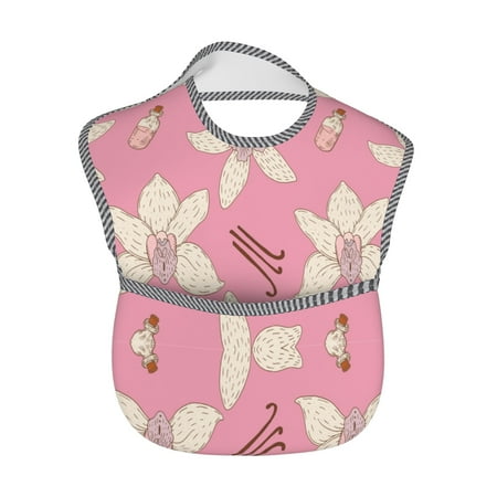 

Baby Bibs Waterproof Toddler Bib Vanillapatt Pattern Feeding Bib With Pocket For Infant