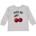 thumbnail image 3 of Inktastic Cherry Pick Me Cute Fruit Humor Boys or Girls Long Sleeve Toddler T-Shirt, 3 of 5