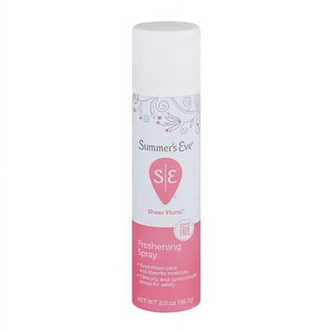 Summers Eve Freshening Spray Deodorant, Sheer Floral, 2 Oz, 2 Pack