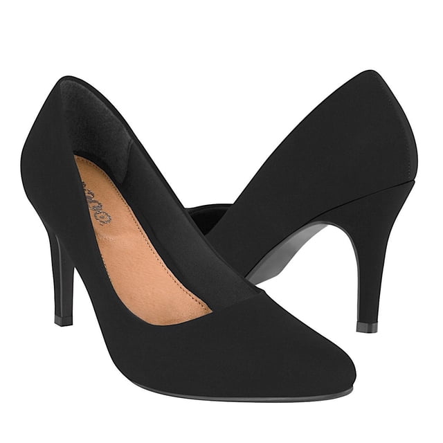 TACONES DAMA STYLO 24201 SUEDE NEGRO