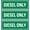 Diesel Only, variant on Sutter Signs 6pc Diesel Only & Gasoline Only Stickers for Fuel Tank | Weatherproof Adhesive Decals for Trucks, Tractors, Fuel Cans, Gas Caps