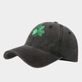 thumbnail image 4 of St. Patricks Day Trucker Hat,Green Mesh Baseball Cap for Women Men,Couples Vintage Shamrock Irish Prints Adjustable Hat,Black, 4 of 5