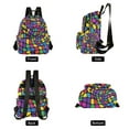 thumbnail image 4 of FORMRS Mini Backpack Purse for Women Travel Daypack Casual Shoulder Bag, Colorful Psychedelic, 4 of 7