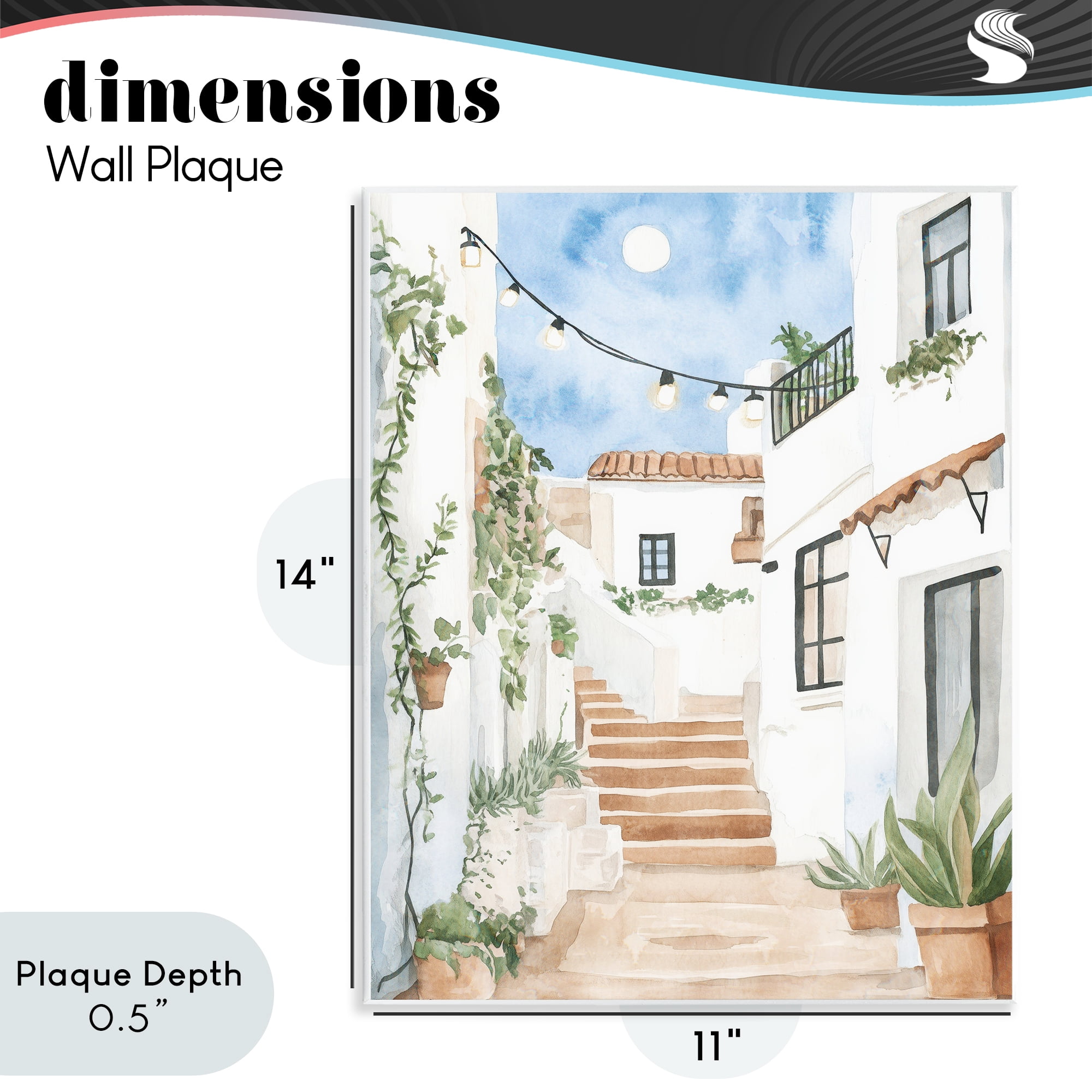 Stupell Industries Cozy Street Architecture Wall Plaque Art, design by Svetlana Aleynikova