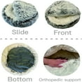 thumbnail image 4 of Lapcatz Nest Bed, Lapcatz Bed, Pursnug Cat Bed, Cat Bed Round Plush Fluffy Hooded Calming Cat Bed Cave, Pursnug Cat Cave, Lapcatz Nest for Pet, Semi Enclosed Pet Nest, Covered Warm Cat Bed, 4 of 7