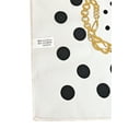 thumbnail image 4 of INSPIRE CHIC Women 100% Silk Floral Graphic Print Square Head Scarf Kerchief Neckerchief 21 Inches 21 5/8 x 21 5/8‘’ White Dots, 4 of 4