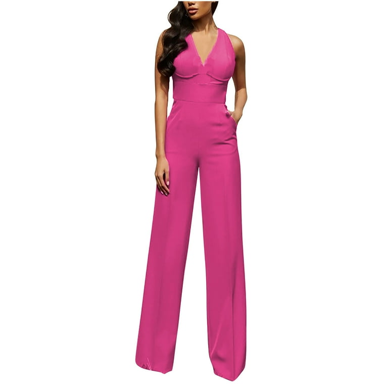 Pure Color Casual Slim Jumpsuit Pure Color Casual Slim Jumpsuit