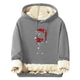 thumbnail image 2 of Sudadera con capucha para hombre, informal, a la moda, con estampado, de manga larga, con bolsillo, de poliéster, 2 of 5
