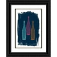 thumbnail image 1 of Murdock, Ramona 13x18 Black Ornate Wood Framed with Double Matting Museum Art Print Titled - Bottles on Navy, 1 of 4