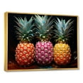thumbnail image 2 of Designart "Nectar From A Neon Pineapple I" Pineapples Floater Framed Canvas Art Print, 2 of 5